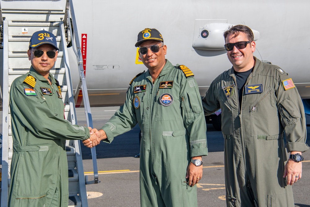 Indian Navy P-8 arrives at Joint Base Pearl Harbor-Hickam for RIMPAC 2024