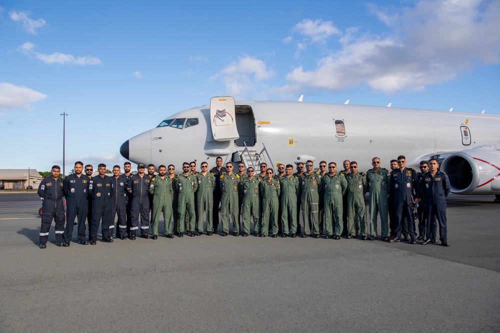 Indian Navy P-8 arrives at Joint Base Pearl Harbor-Hickam for RIMPAC 2024