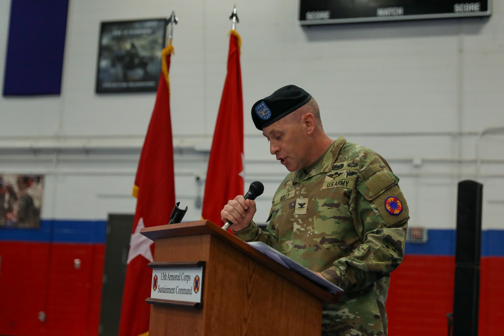 13th Armored Corps Sustainment Command Change of Command Ceremony