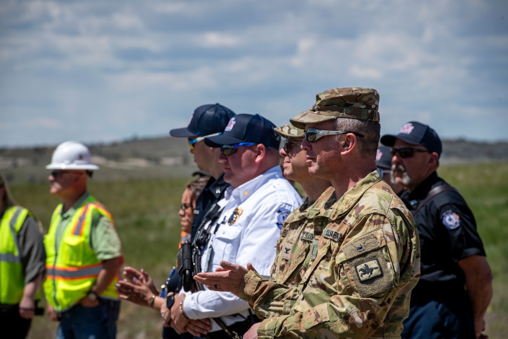 Groundbreaking Ceremony for New Fire Station Complex at Camp Guernsey Joint Training Center