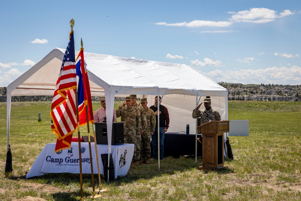 Groundbreaking Ceremony for New Fire Station Complex at Camp Guernsey Joint Training Center