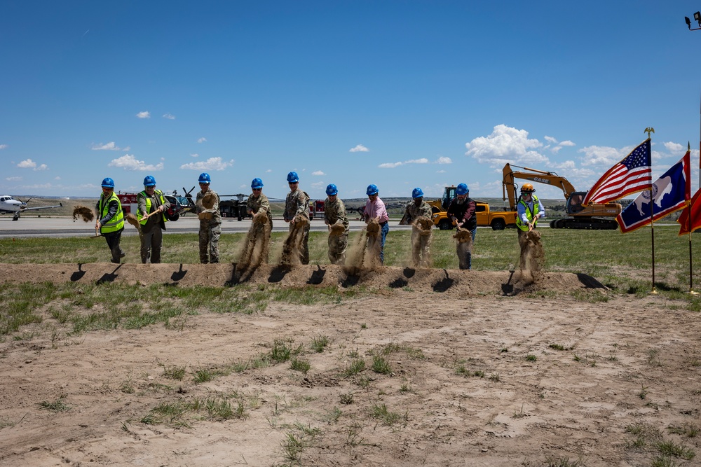 Groundbreaking Ceremony for New Fire Station Complex at Camp Guernsey Joint Training Center