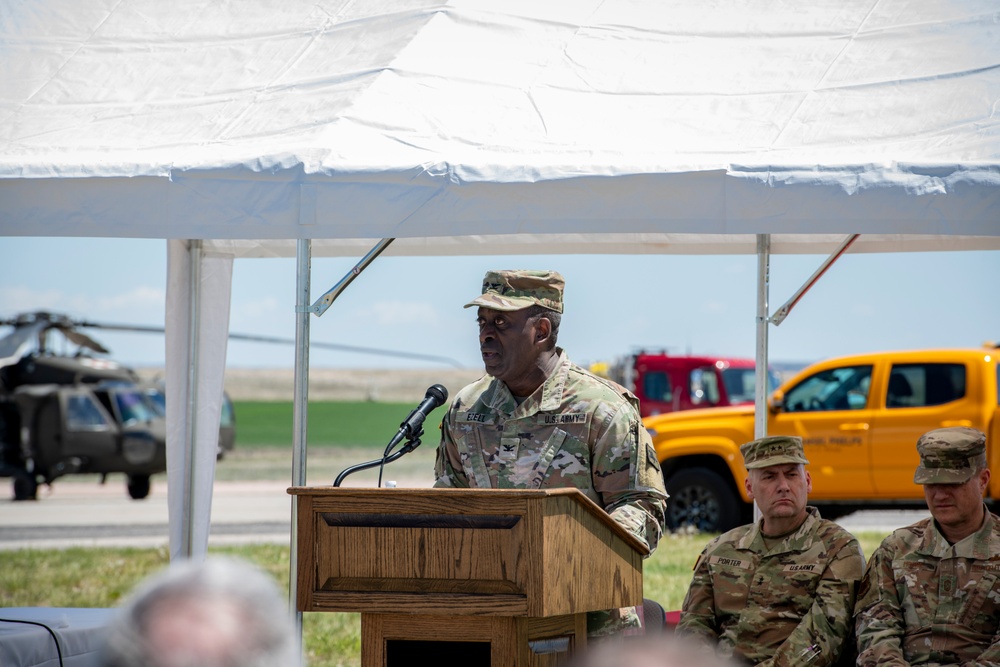 Groundbreaking Ceremony for New Fire Station Complex at Camp Guernsey Joint Training Center