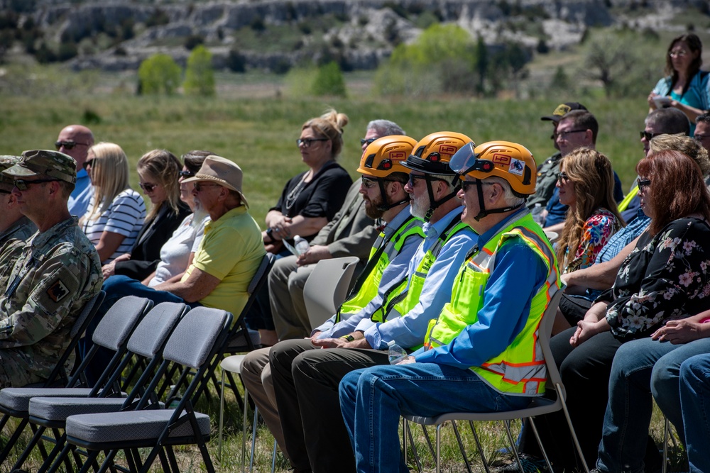 Groundbreaking Ceremony for New Fire Station Complex at Camp Guernsey Joint Training Center