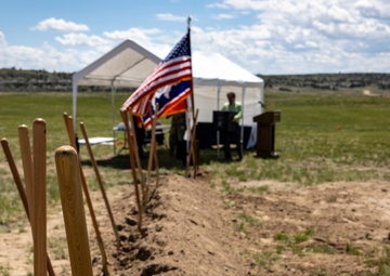 Groundbreaking Ceremony for New Fire Complex at Camp Guernsey Airfield