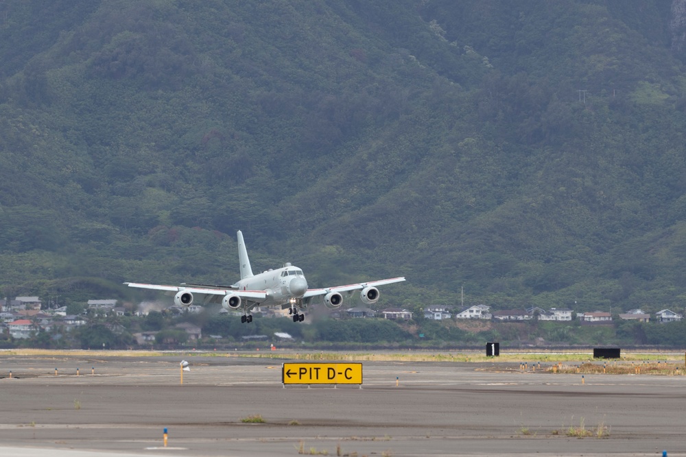 JMSDF P-1 lands at Marine Corps Air Station Kaneohe Bay for RIMPAC 2024