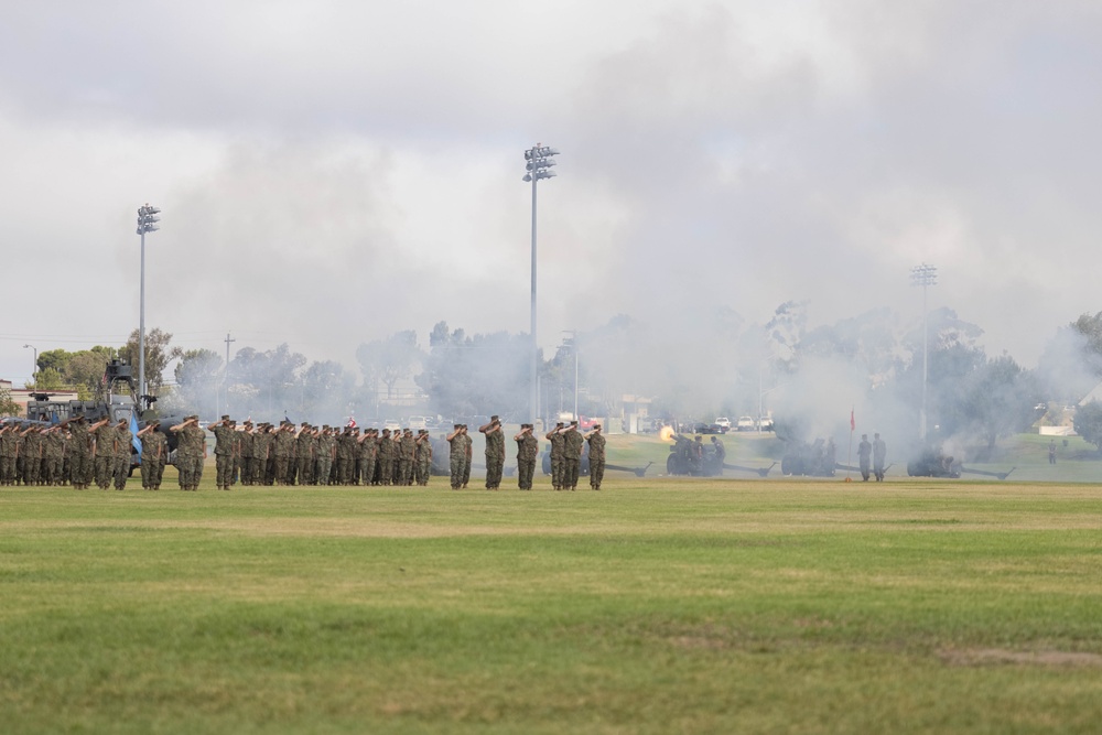 1st MARDIV holds change of command ceremony