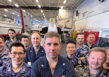 Royal Australian Navy and Air Force, Japan Maritime Self-Defense Force and U.S. Navy demonstrate information warfare capabilities at sea following trilateral agreement