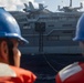 USS Robert Smalls (CG 62) conducts fueling-at-sea with USS Ronald Reagan (CVN 76)