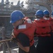 USS Robert Smalls (CG 62) conducts fueling-at-sea with USS Ronald Reagan (CVN 76)