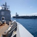 USS Robert Smalls (CG 62) conducts fueling-at-sea with USS Ronald Reagan (CVN 76)