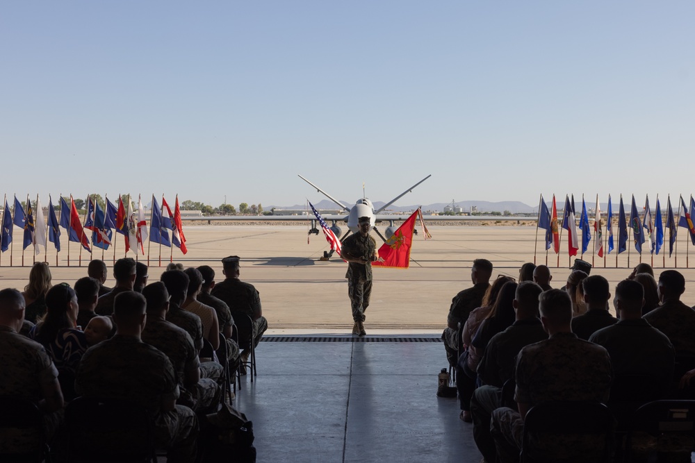 VMU-1 conducts a relief and appointment ceremony