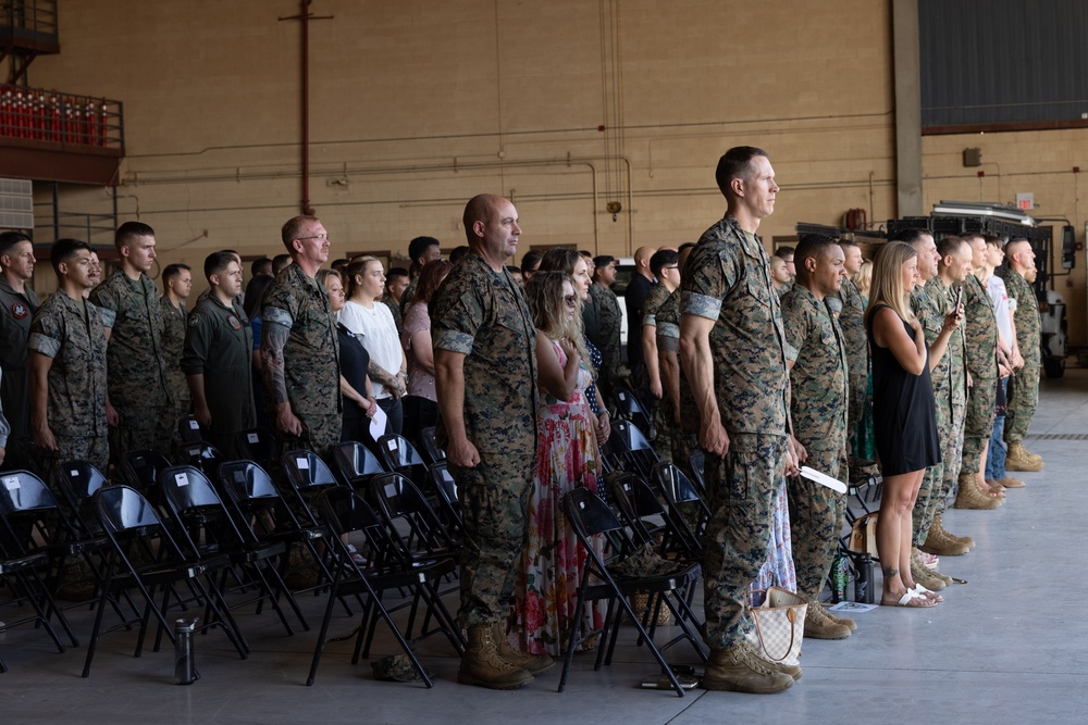 VMU-1 conducts a relief and appointment ceremony