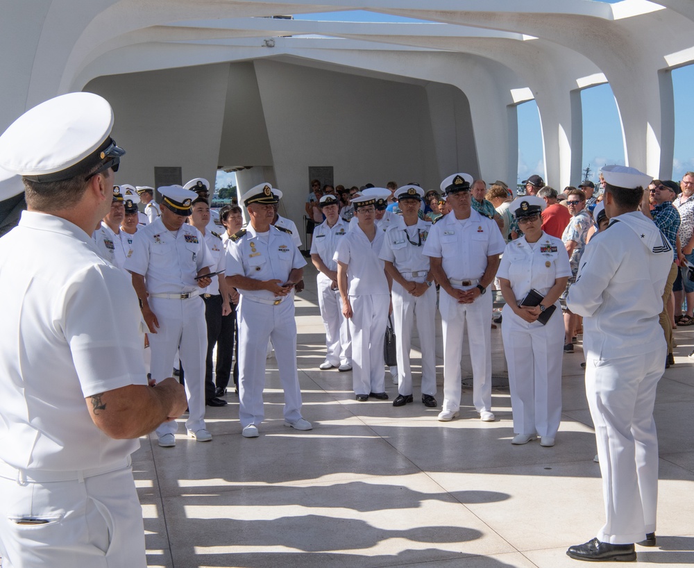 RIMPAC 2024 Senior Enlisted Leaders tour USS Arizona Memorial