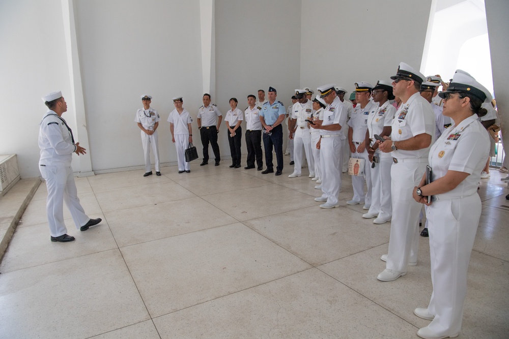 RIMPAC 2024 Senior Enlisted Leaders tour USS Arizona Memorial