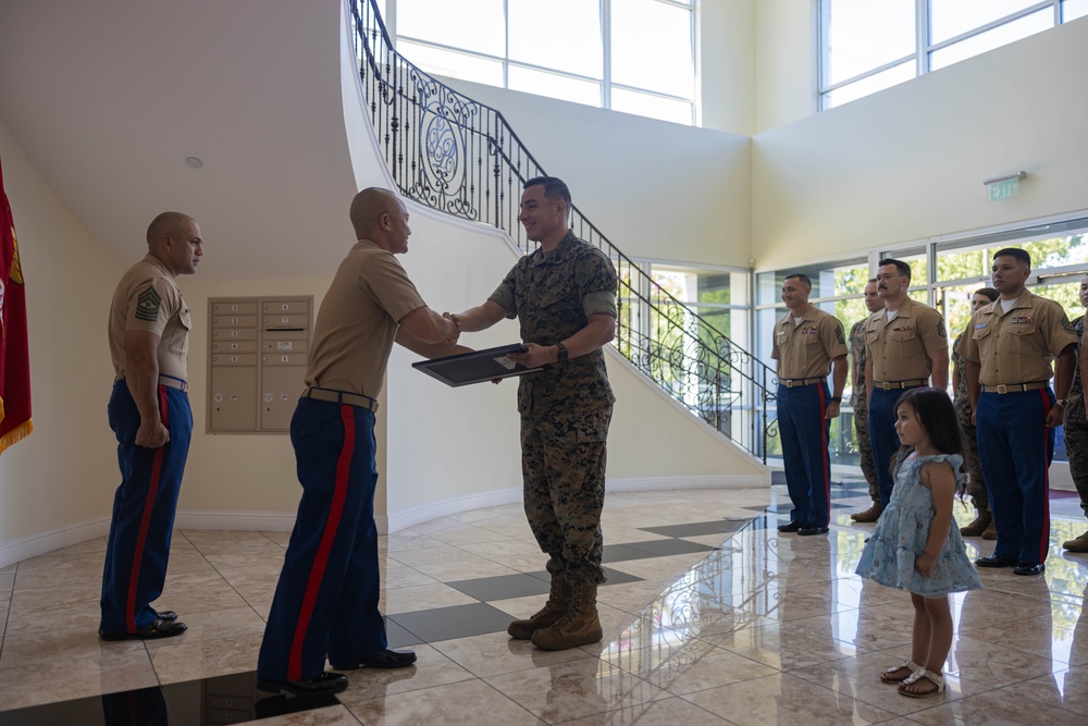 Marines to be Promoted and Awarded