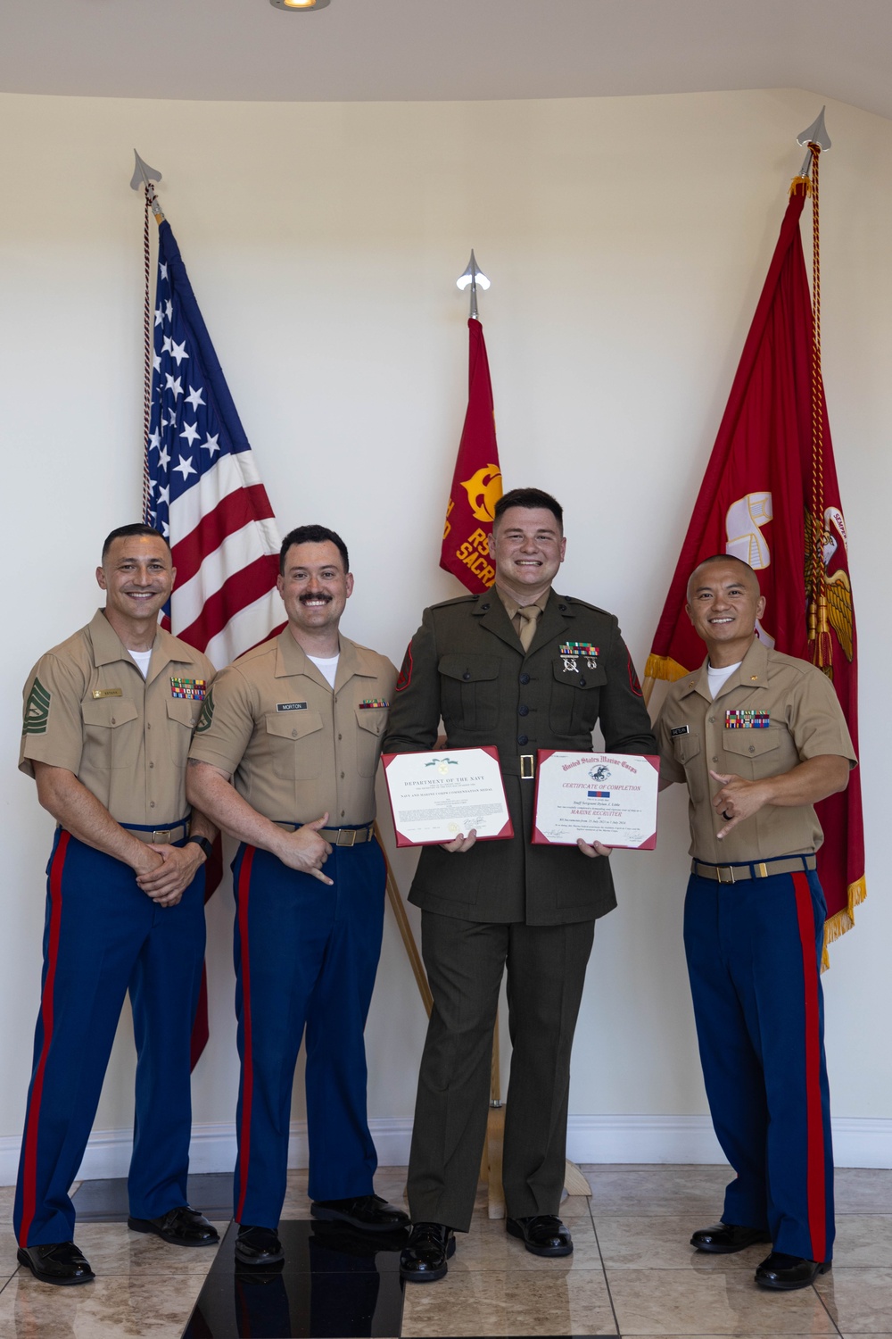 Marines to be Promoted and Awarded