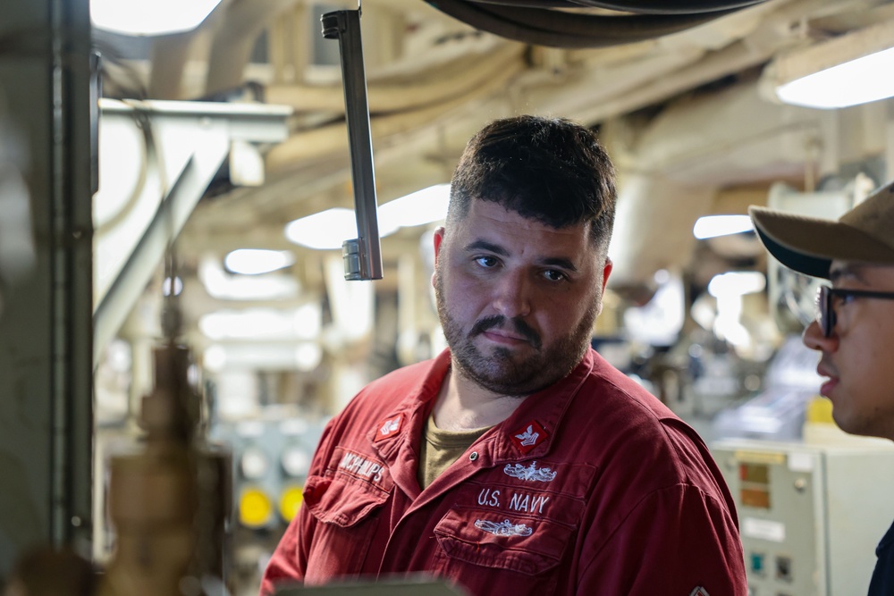 USS Higgins Engineering Training Team Drills