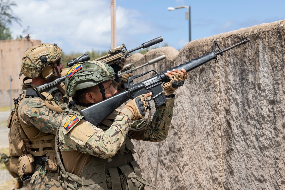 US Marines, Ecuadorian partners simulate urban operations at RIMPAC 2024