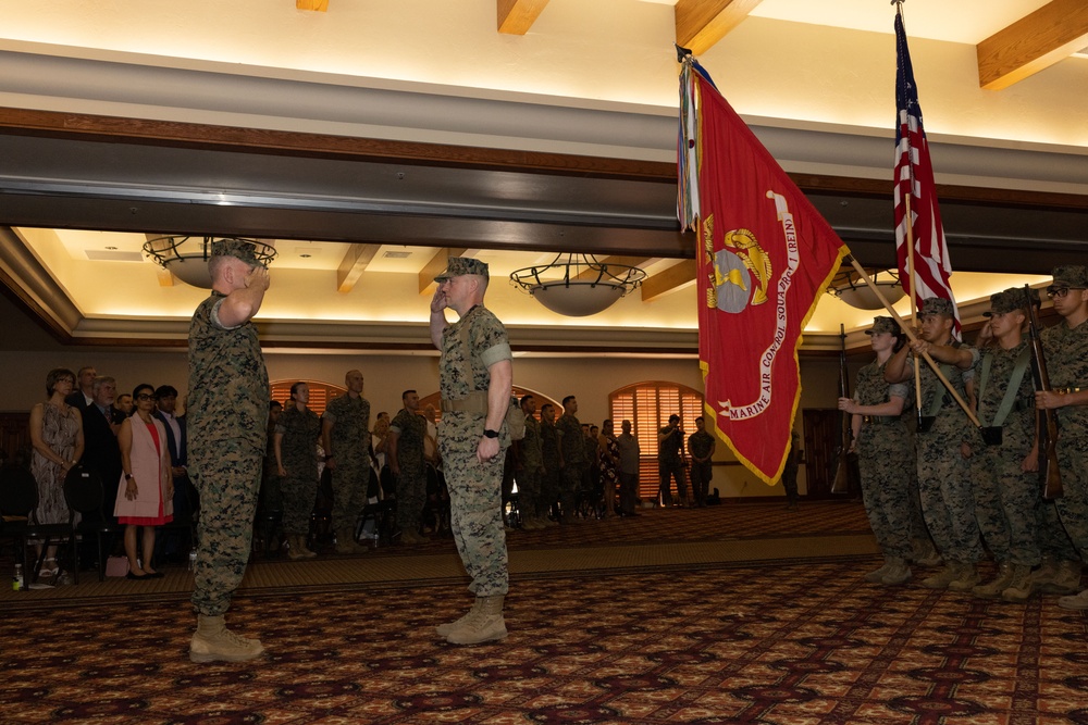 MACS-1 hosts change of command ceremony