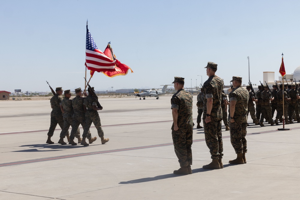 VMU-1 hosts change of command ceremony