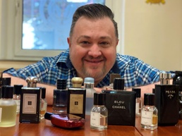 When not collecting fragrances or at soccer matches, BASOPS employee enjoys his work