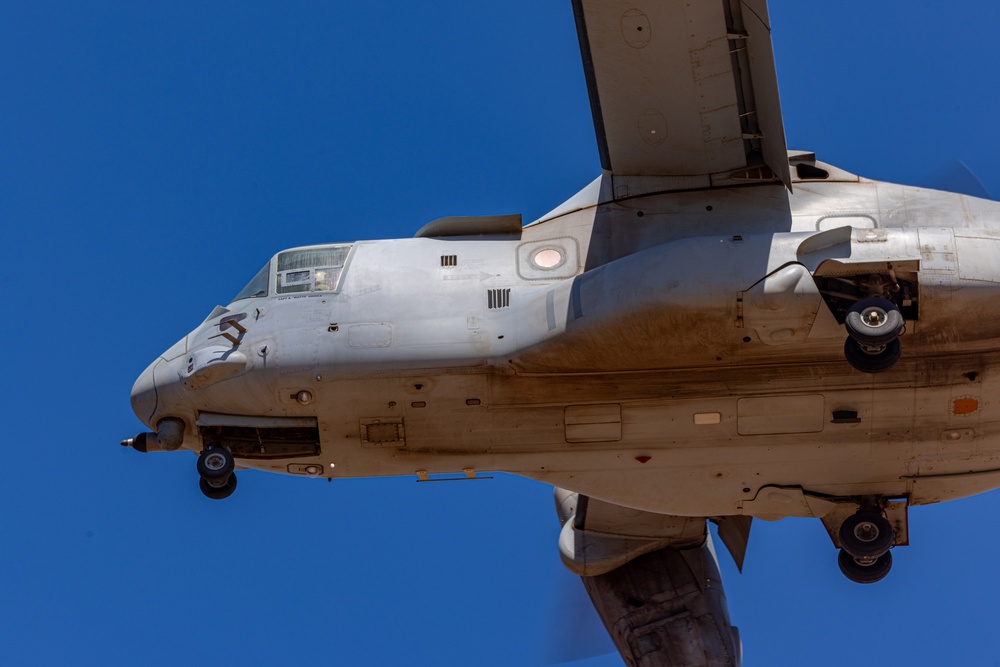 MRF-D 24.3: Marines rehearse loading, offloading from MV-22B Ospreys