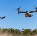 MRF-D 24.3: Marines rehearse loading, offloading from MV-22B Ospreys