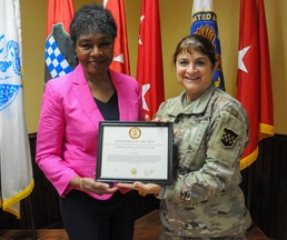Army Reserve Ambassador for Maryland receives public service decoration