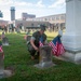 Naval Medical Center Portsmouth Staff Place Independence Day Flags at Naval Cemetery