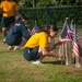 Naval Medical Center Portsmouth Staff Place Independence Day Flags at Naval Cemetery