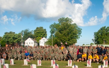 Naval Medical Center Portsmouth Staff Place Independence Day Flags at Naval Cemetery