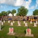 Naval Medical Center Portsmouth Staff Place Independence Day Flags at Naval Cemetery