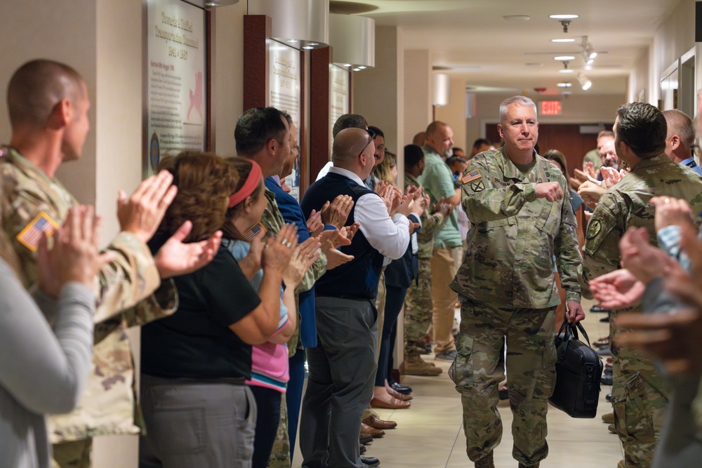 LTG Sullivan clap-out ceremony