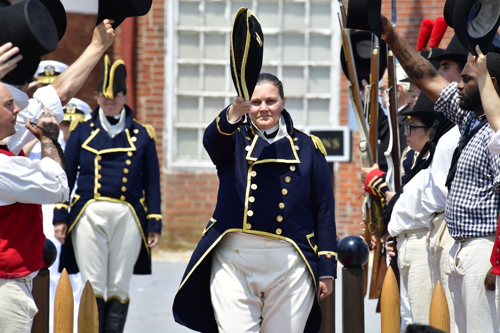 USS Constitution Holds Change of Command Ceremony