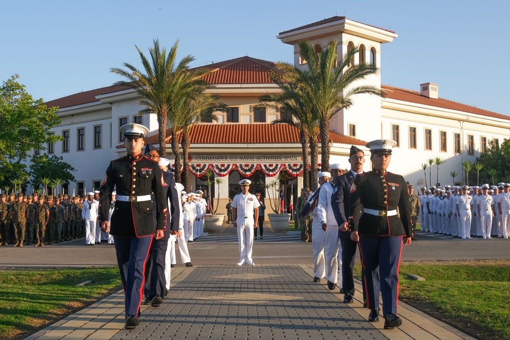 Naval Station Rota Flag Raising Ceremony 2024