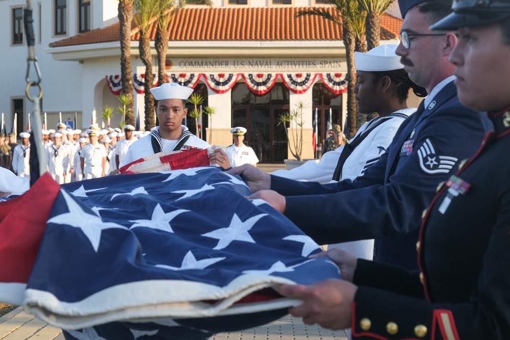 Naval Station Rota Flag Raising Ceremony 2024