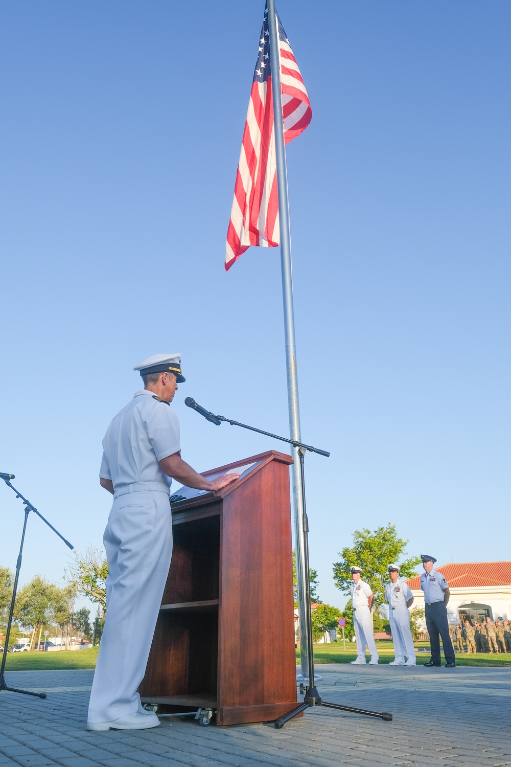 Naval Station Rota Flag Raising Ceremony 2024