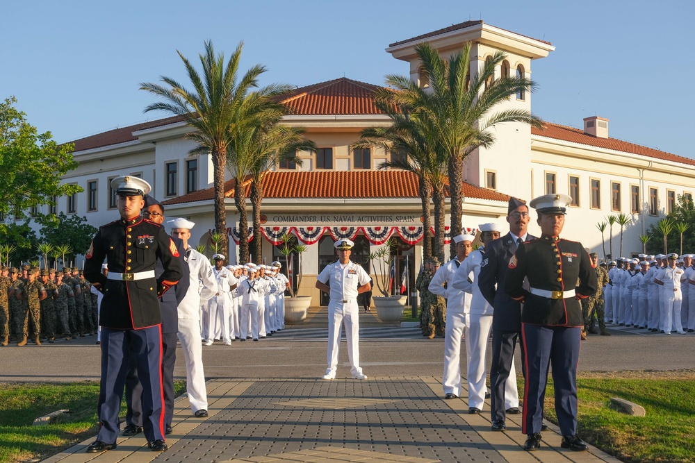 Naval Station Rota Flag Raising Ceremony 2024