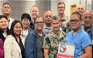 U.S. Naval Hospital Guam presents High Reliability Organization Award