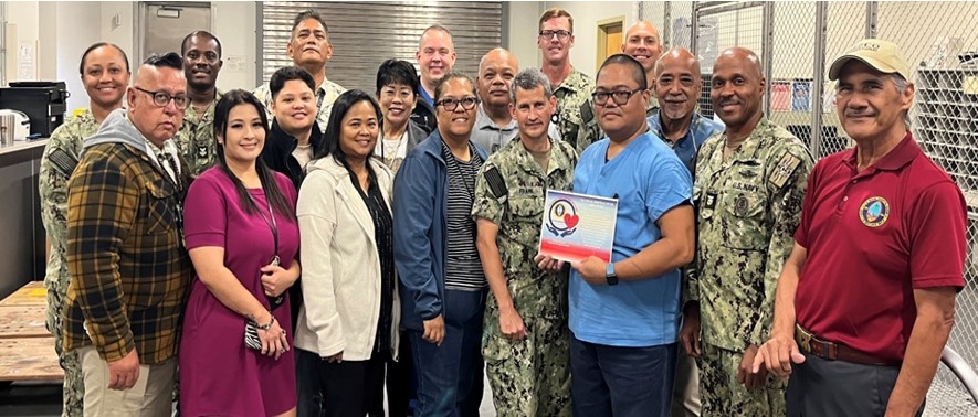 U.S. Naval Hospital Guam presents High Reliability Organization Award