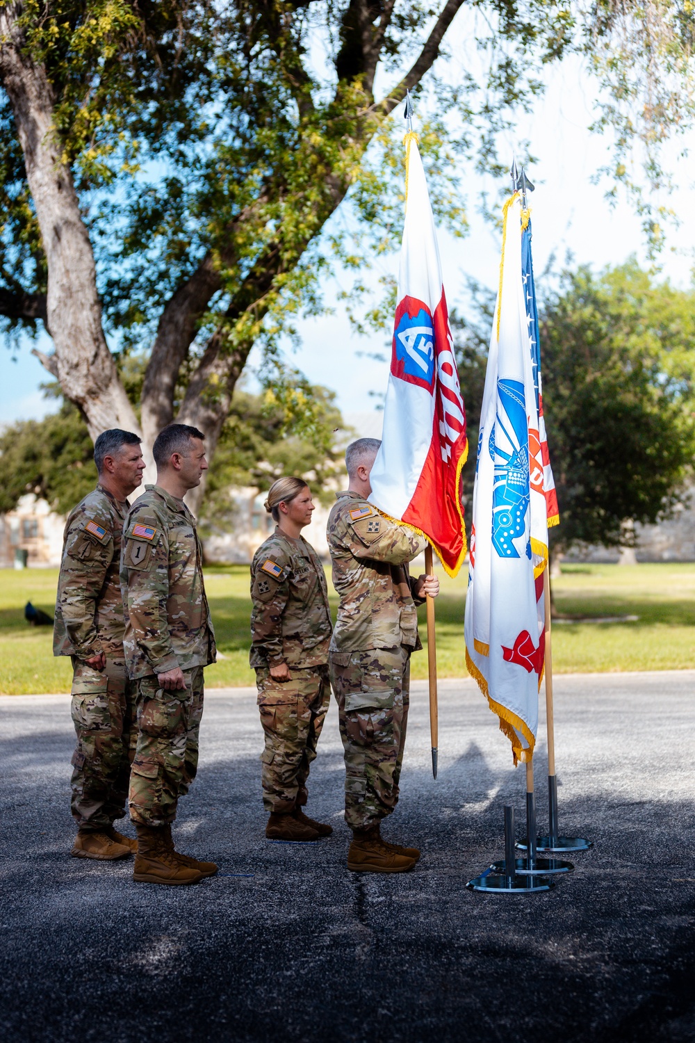 Army North's Headquarters and Headquarters Battalion has a change of command ceremony