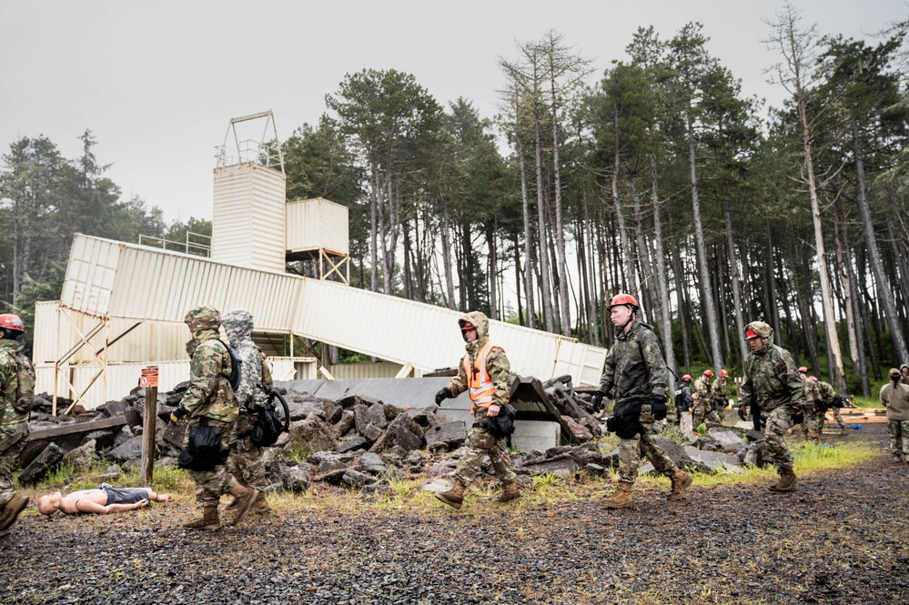 OR Airmen and Soldiers participate in CERFP exercise and evaluation.