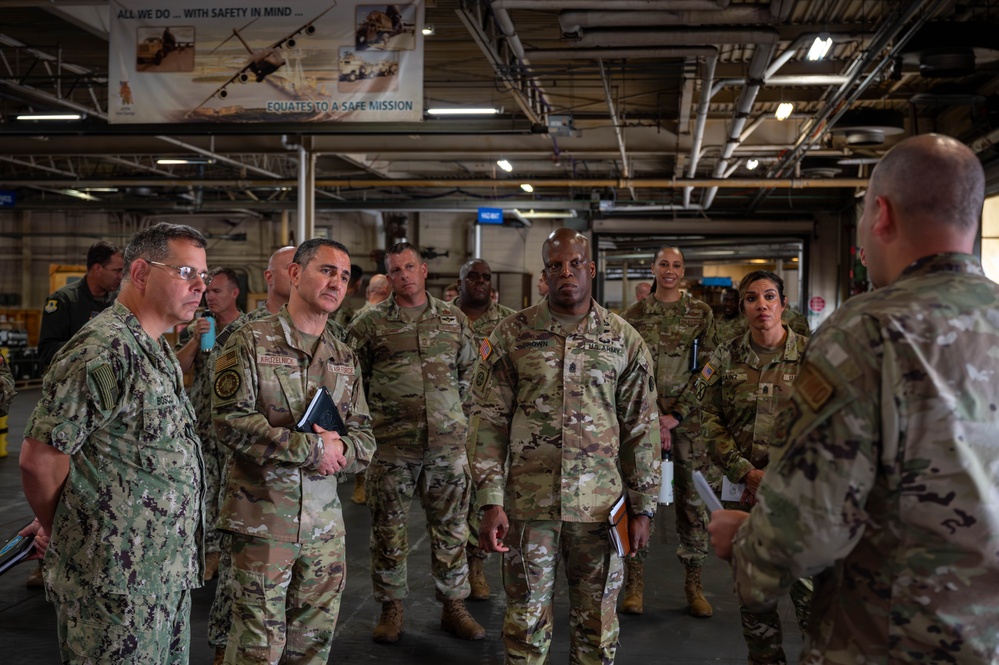 U.S. TRANSCOM senior enlisted leadership tours JB Charleston