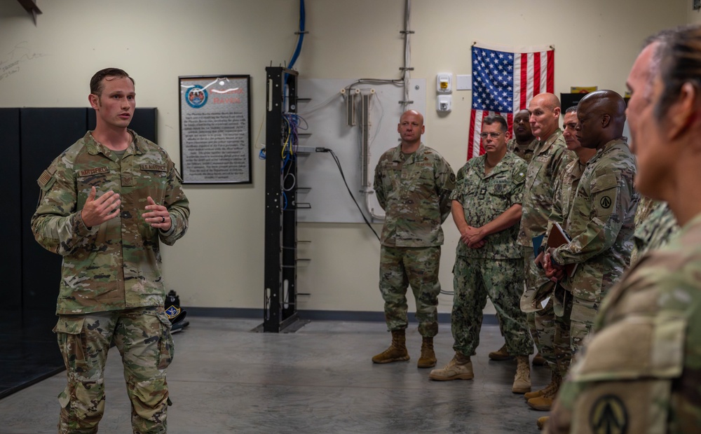 U.S. TRANSCOM senior enlisted leadership tours JB Charleston