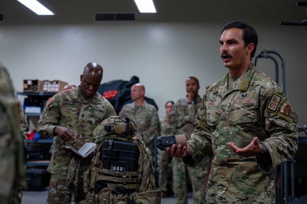 U.S. TRANSCOM senior enlisted leadership tours JB Charleston