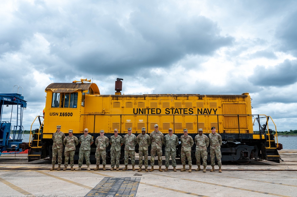 U.S. TRANSCOM senior enlisted leadership tours JB Charleston