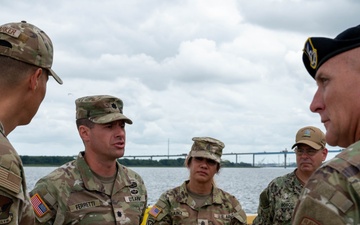 U.S. TRANSCOM senior enlisted leadership tours JB Charleston