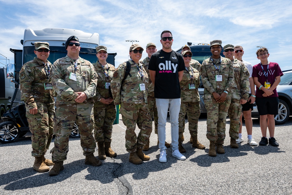 Scott Airmen attend Troops to the Track at World Wide Technology Raceway