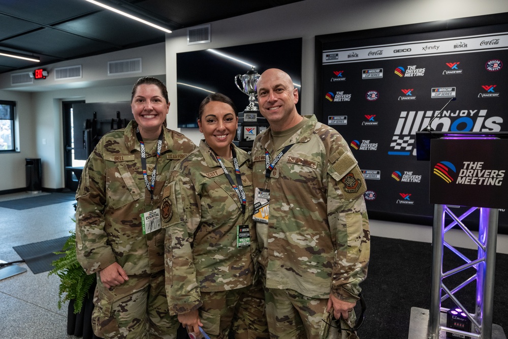Scott Airmen attend Troops to the Track at World Wide Technology Raceway